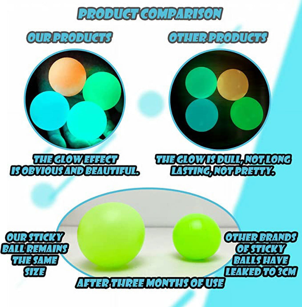 Glow in the Dark Sticky Balls H128