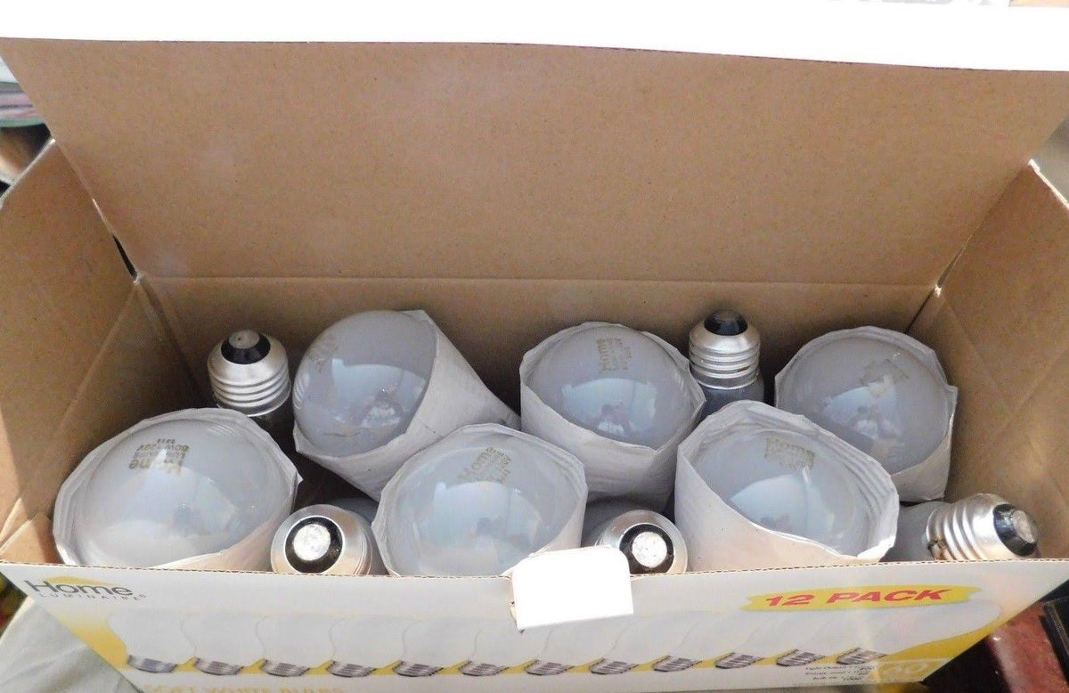 12 Pack 60 Watt Soft White A19 Incandescent Light Bulbs S563