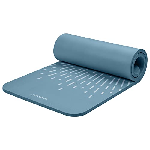 1" Thick Non Slip Yoga Mat with Nylon Carry Strap P777