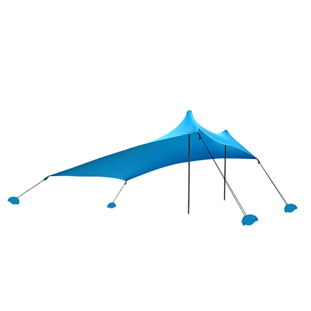 10 x 10 ft Pop Up Beach Canopy Tent with Stability Poles O250110