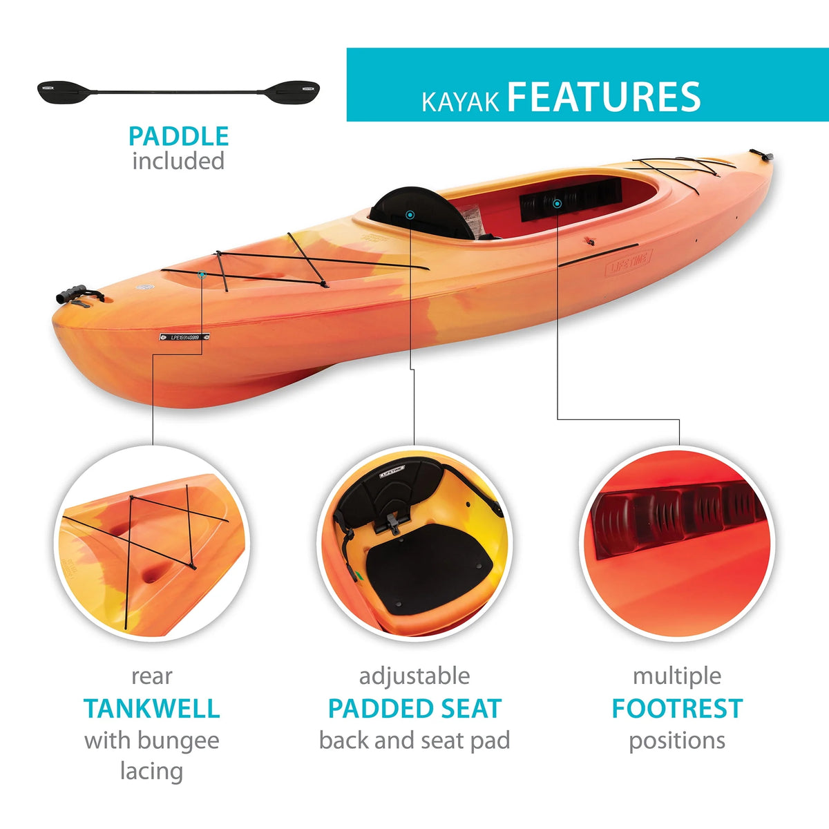 10 ft Sit-Inside Kayak W11673