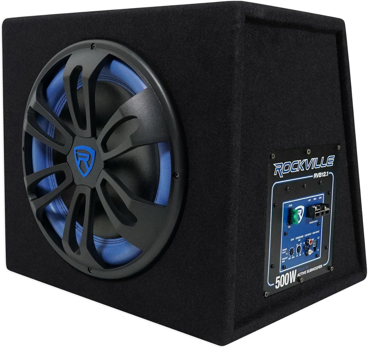 12 Inch 500W Active Powered Car Subwoofer with Sub Enclosure Box U47929