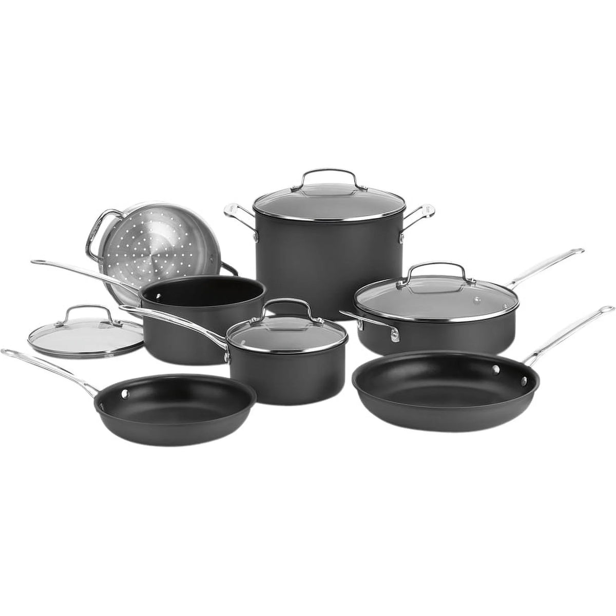 11 Piece Hard Anodized Cookware Set X133