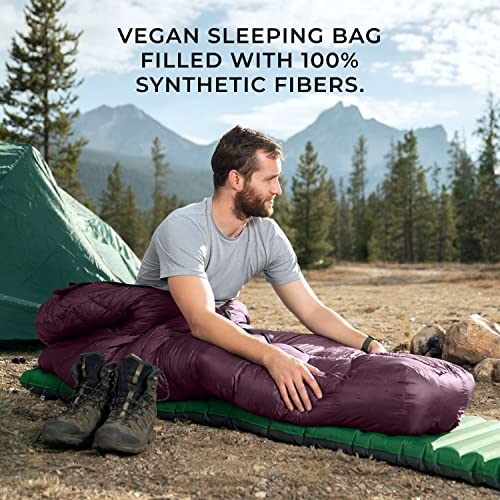 0°F Synthetic Mummy Sleeping Bag with Compression Stuff Sack O935842