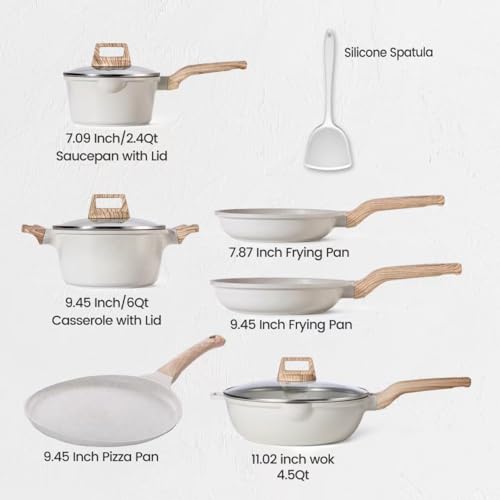 10 Pcs Non Stick Granitestone Cookware Set Z4974