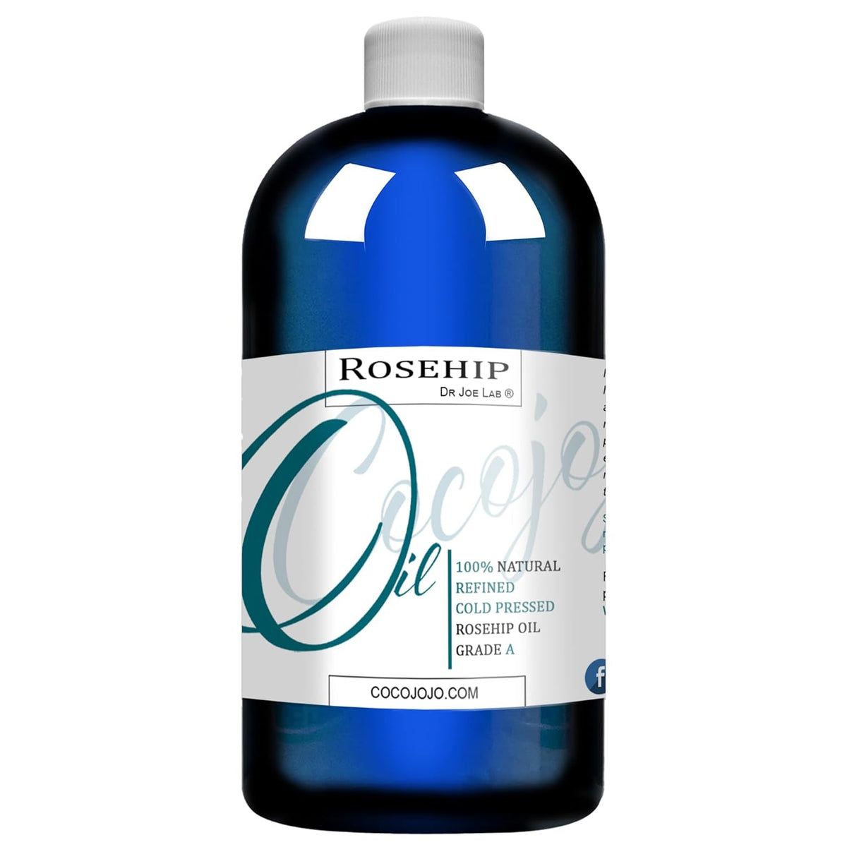 100% Pure Unrefined Cold Pressed Rosehip Oil - 16 Oz V4591