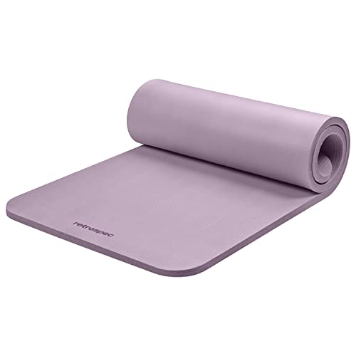 1" Thick Non Slip Yoga Mat with Nylon Carry Strap P777