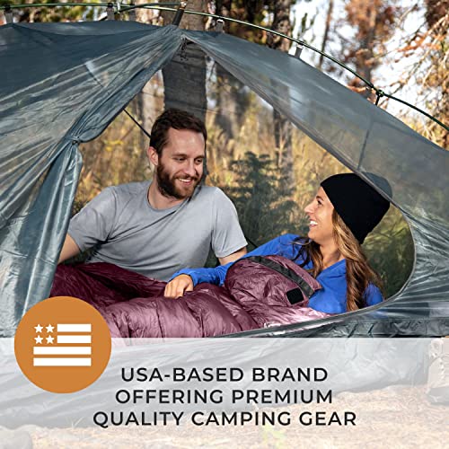 0°F Synthetic Mummy Sleeping Bag with Compression Stuff Sack O935842