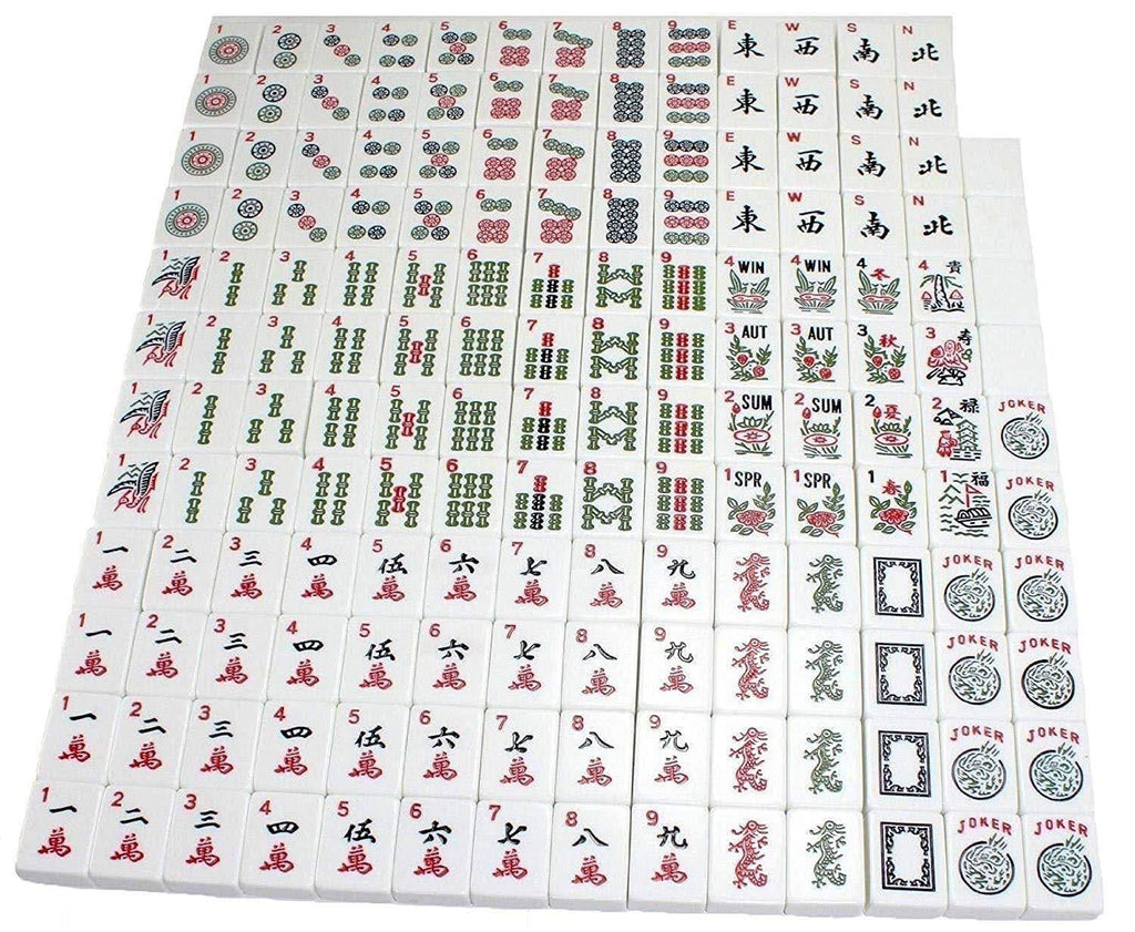 Violet Red 166 Tiles American Mahjong Set with Soft Bag S3296