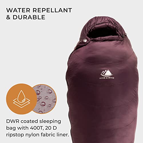 0°F Synthetic Mummy Sleeping Bag with Compression Stuff Sack O935842