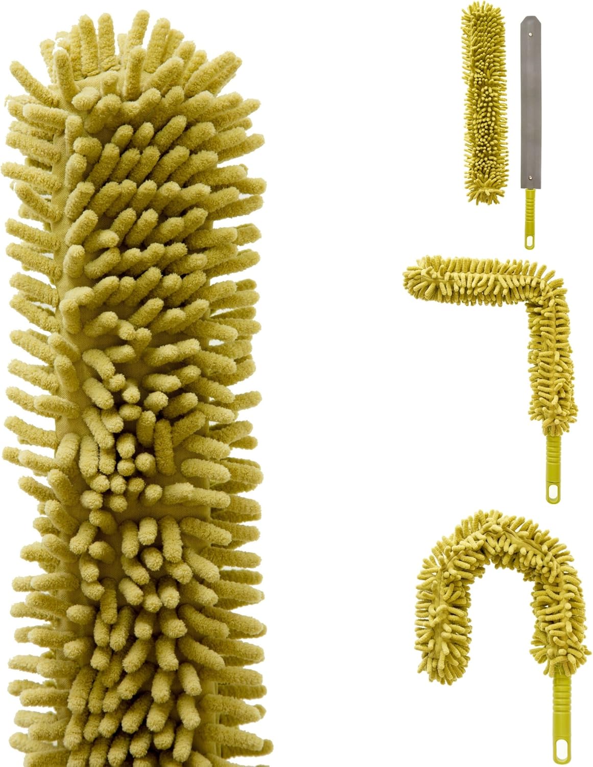 Cleaning Kit with 5-12 Foot Telescoping Extension Pole, Window Squeegee & Washer, 3 Dusting Attachments I47634