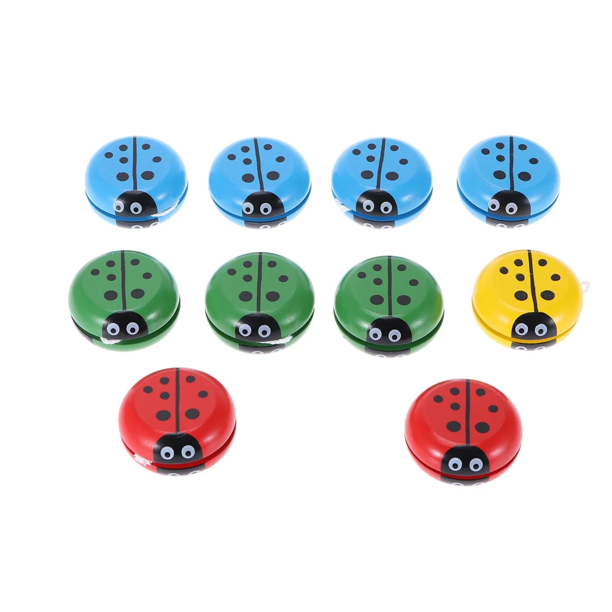 10pcs Wooden Yoyo Toys C347