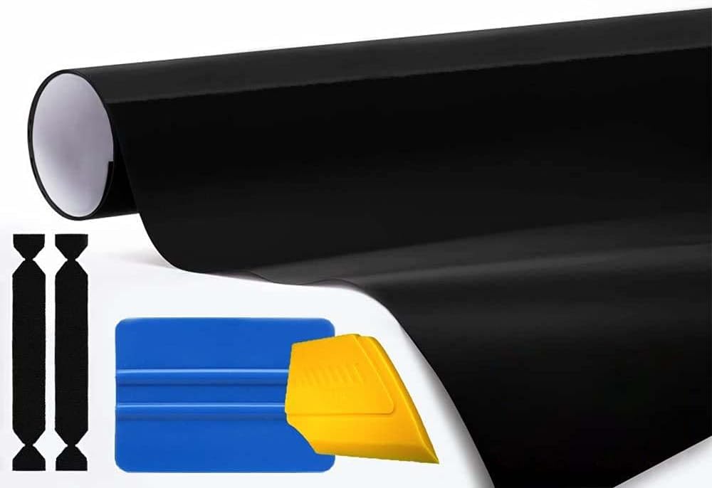 Gloss Black Vinyl Wrap Roll 4ft x 5ft Pack of 2 P460117