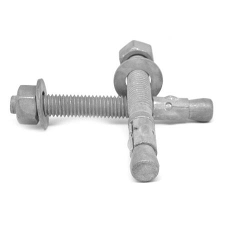 1/2 inch-13 x 10 inch Coarse Thread Wedge Anchor Low Carbon Steel Hot Dip Galvanized Pk 25 E5381