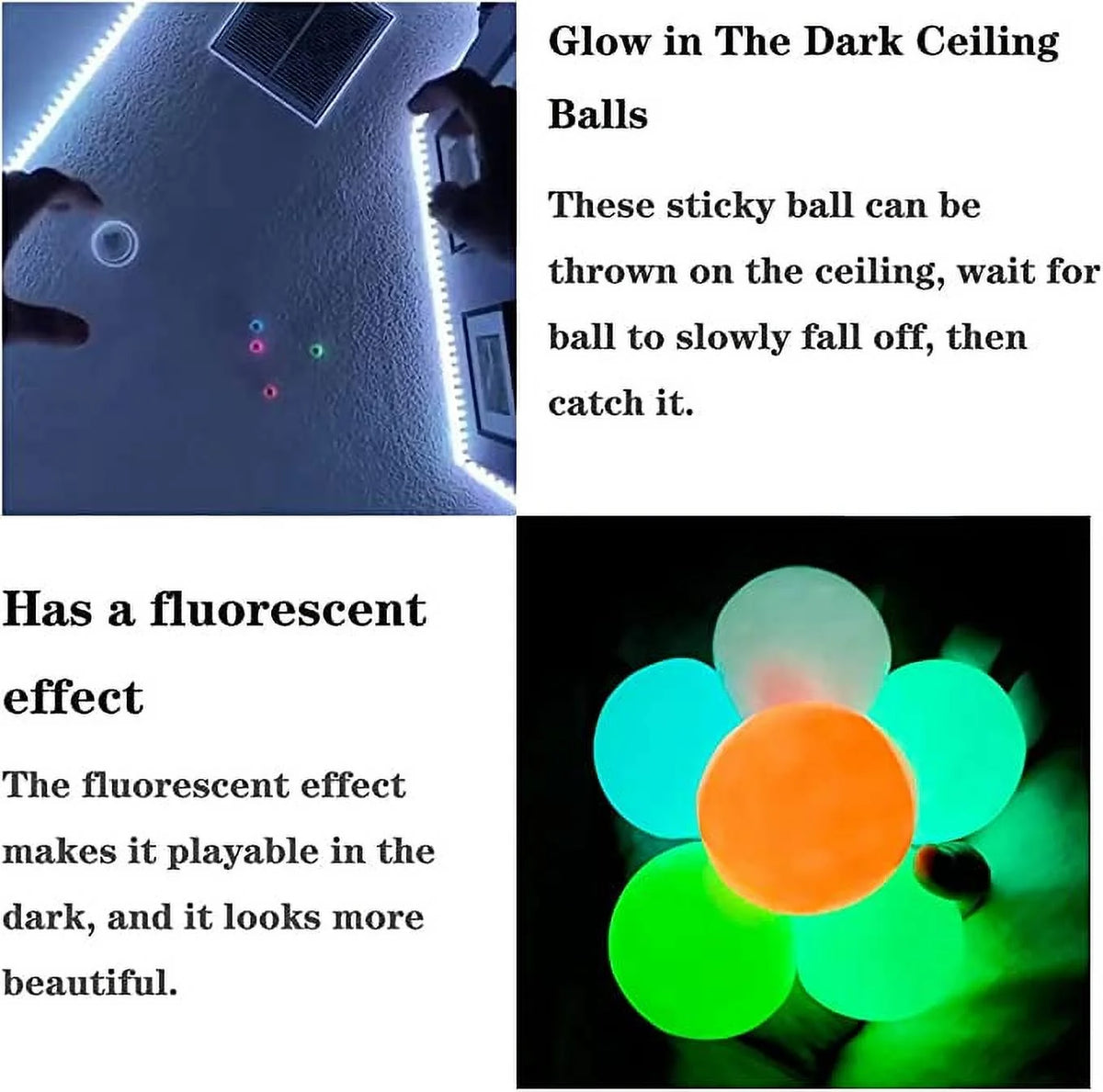 Glow in the Dark Sticky Balls H128