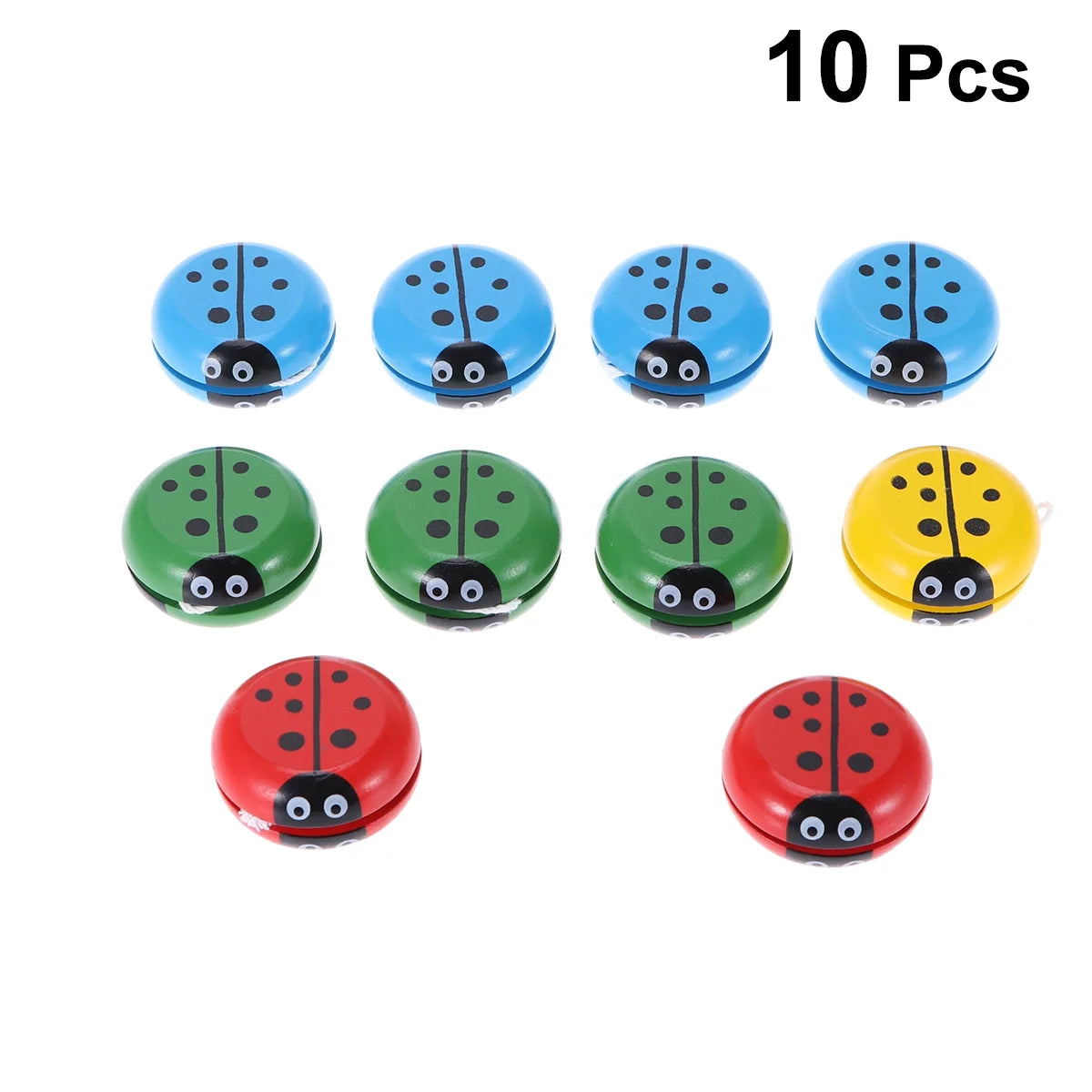 10pcs Wooden Yoyo Toys C347